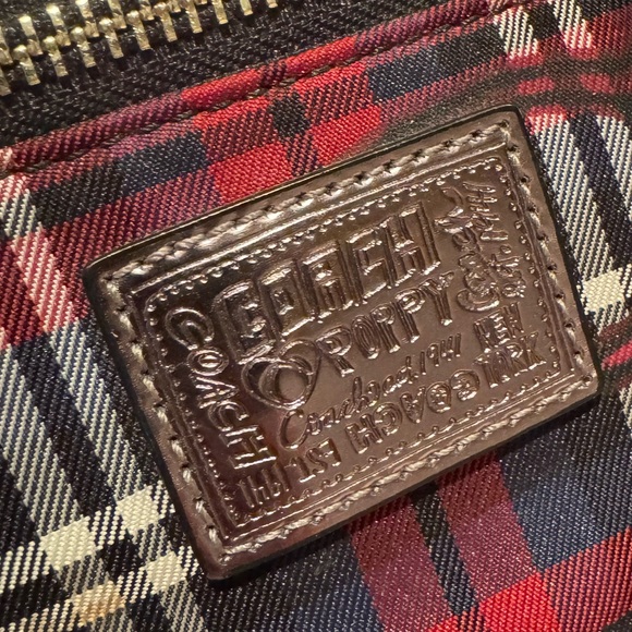 Coach Poppy Large Tartan Plaid Satchel with Matching Wristlet - Picture 6 of 16